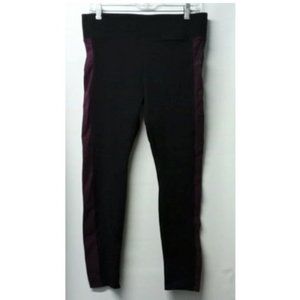 Pink Victoria's Secret Black Maroon Yoga Legging
